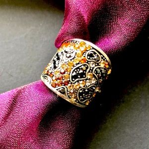 Brighton Totem Trinity Leopard Ring Size 7
